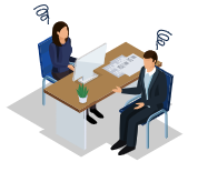 Person at computer